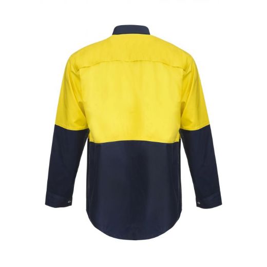 Picture of WorkCraft Lightweight Hi Vis Vented Cotton Drill Food Industry Shirt.
PRESS STUDS AND NO POCKETS